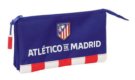 Safta Portatodo Triple Atco. De Madrid - Porte-tout triple en bois 22 x 12 x 3 cm - À partir de 3 ans