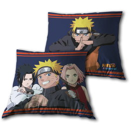 PIERROT Coussin décoratif Naruto Shippuden 35x35 cm - Tissu doux avec motif anime