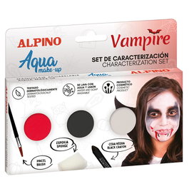 ALPINO Set de Maquillage de Vampire Acquarellable DL000682 pour Enfants 3 Ans et Plus