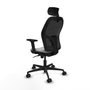 Piqueras y Crespo Chaise de Bureau avec Appui-tête 2D036N2 Gris clair