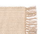 Giftdecor Tapis Artisanal 80x140 cm Beige Naturel 65% Polyester 35% Coton (Set de 6)