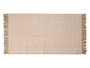 Giftdecor Tapis Artisanal 80x140 cm Beige Naturel 65% Polyester 35% Coton (Set de 6)