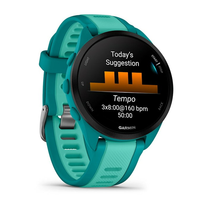 Garmin Forerunner 165 Music Bleu/Argenté 43 mm