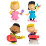 JUST PLAY Set de 10 Figurines Peanuts Snoopy 45181 - Collection Personnages Iconiques 7,5 cm - Multilingue