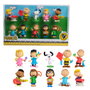 JUST PLAY Set de 10 Figurines Peanuts Snoopy 45181 - Collection Personnages Iconiques 7,5 cm - Multilingue