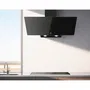 Continental Edison Hotte Décorative Inclinée 90 cm Noir CEHDI90B - Classe A+++, Éclairage LED, Débit 418 m³/h