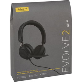 Jabra Evolve2 40 SE MS Stereo Headset Black USB-C
