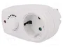 LOGILINK Bloc d'alimentation blanc 16A 230VAC avec 1 prise Schuko