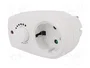 LOGILINK Bloc d'alimentation blanc 16A 230VAC avec 1 prise Schuko