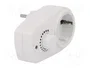 LOGILINK Bloc d'alimentation blanc 16A 230VAC avec 1 prise Schuko