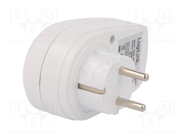 LOGILINK Bloc d'alimentation blanc 16A 230VAC avec 1 prise Schuko LOGILINK Bloc d'alimentation blanc 16A 230VAC avec 1 prise Schuko