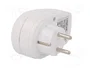LOGILINK Bloc d'alimentation blanc 16A 230VAC avec 1 prise Schuko