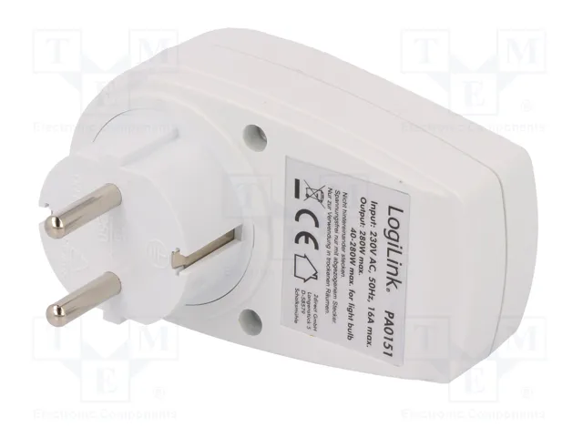 LOGILINK Bloc d'alimentation blanc 16A 230VAC avec 1 prise Schuko LOGILINK Bloc d'alimentation blanc 16A 230VAC avec 1 prise Schuko