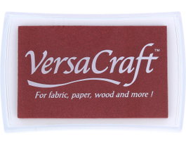 Tsukineko VERSACRAFT Tinta para textil color ladrillo 95x65mm. Almohadilla