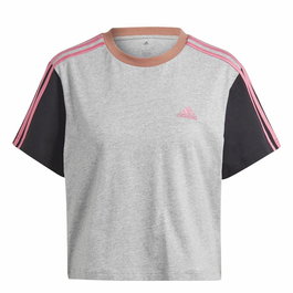 T-shirt à manches courtes femme Adidas 3S Cr Gris