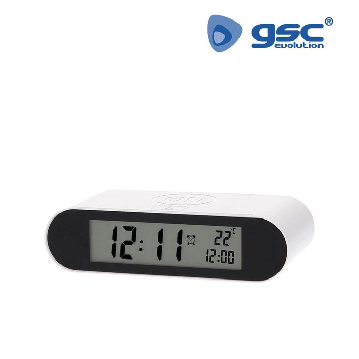GSC Evolution Reloj despertador digital Blanco