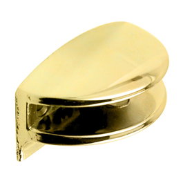 HERRAJES ALK Support demi-lune pour verre 6 mm Or
