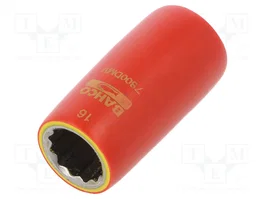 BAHCO Douille Isolé 16mm 1/2 Pouces 12 Pans