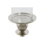 DKD Home Decor Bougeoir Argenté Aluminium et Verre 14 x 14 x 48 cm