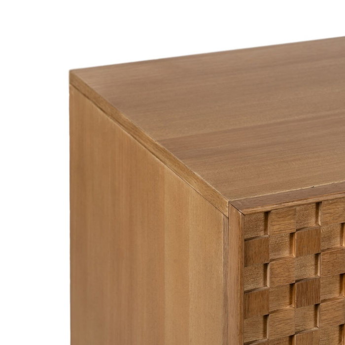 BigBuy Home Caisson à Tiroirs MARIGNI Noir Naturel