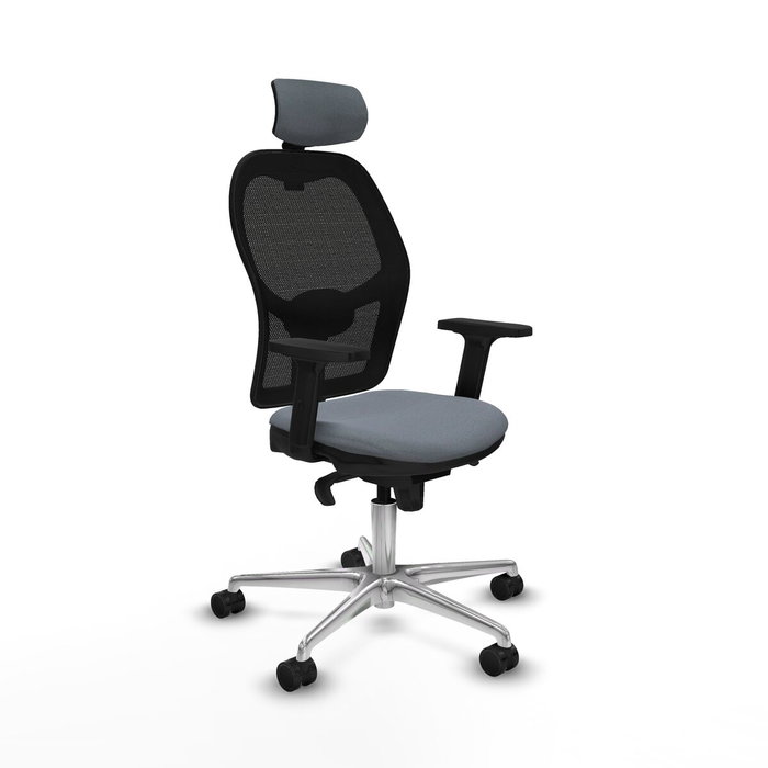 Piqueras y Crespo Chaise de Bureau avec Appui-tête Jorquera 2D086N2 Gris Piqueras y Crespo Chaise de Bureau avec Appui-tête Jorquera 2D086N2 Gris