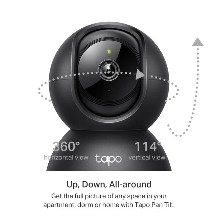 TP-Link Tapo C211 Camera IP Camera de surveillance interieur/extérieur Full HD 1080p avec vision nocturne, détection de mouvement et audio bidirectionnel