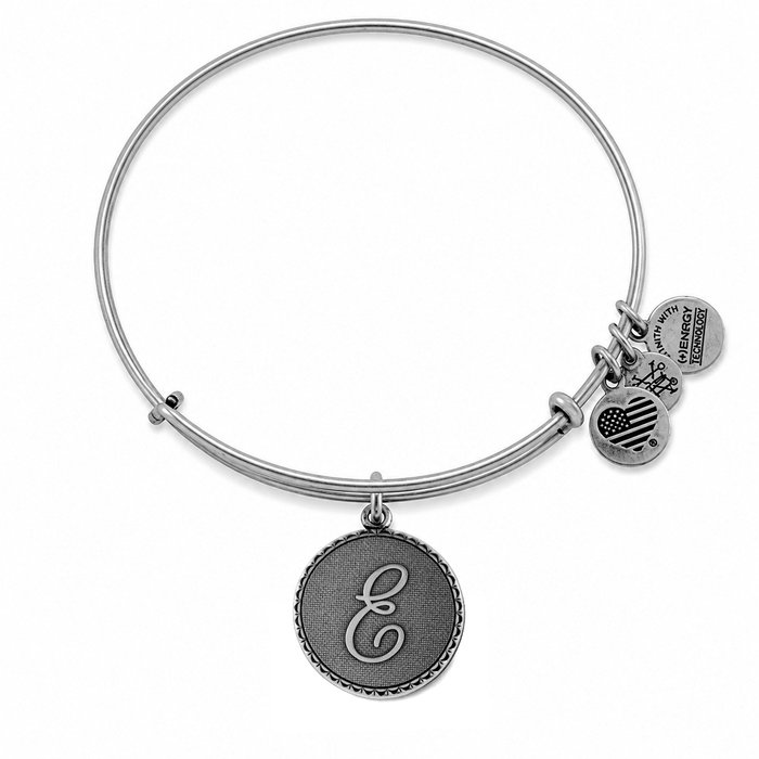 Alex And Ani Bracelet Lettre E Gris Alex And Ani Bracelet Lettre E Gris