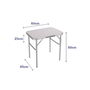 Table Piable Marbueno Blanc 60 x 60 x 45 cm