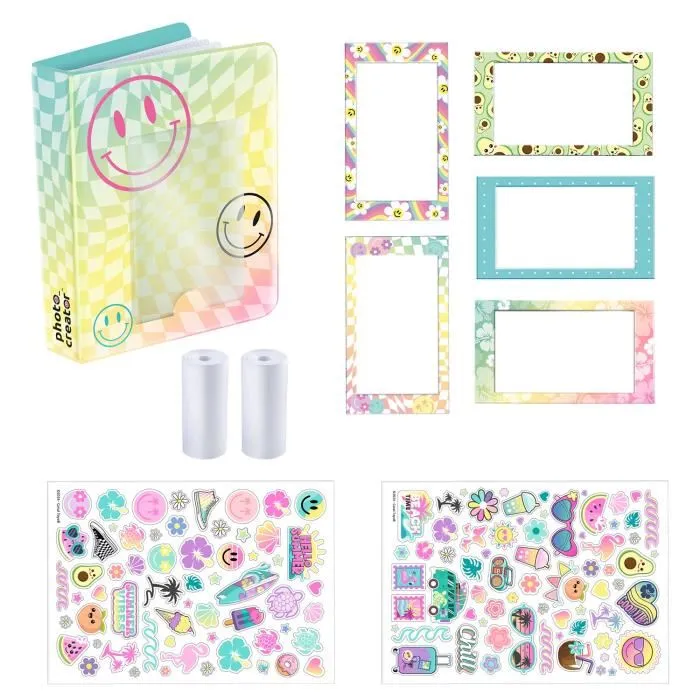 Canal Toys - Coffret album photo pour appareil photo à impression instantanée Photo Creator, 2 rouleaux papier, 5 cadres et autocollants inclus Canal Toys - Coffret album photo pour appareil photo à impression instantanée Photo Creator, 2 rouleaux papier, 5 cadres et autocollants inclus