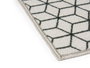 Kinvara Alfombra Multiusos 40 x 60 cm Gris et Noir Polyamide (Set de 24)
