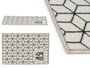 Kinvara Alfombra Multiusos 40 x 60 cm Gris et Noir Polyamide (Set de 24)