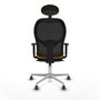 Piqueras y Crespo Chaise de Bureau avec Appui-tête Jorquera 1D086G1 Jaune