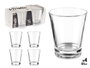 VIVALTO Set de 24 verres en verre café 85ml Transparente