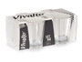 VIVALTO Set de 24 verres en verre café 85ml Transparente