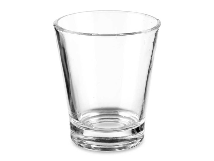 VIVALTO Set de 24 verres en verre café 85ml Transparente