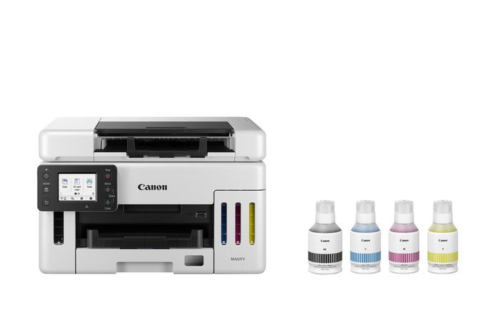 Canon MAXIFY GX6550 Imprimante Multifonction A4 Couleur Jet d'encre Rechargeable Wi-Fi Ethernet USB Copieur Scanner D-ADF