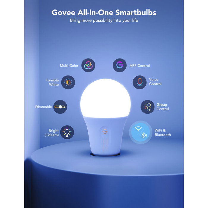 Govee Ampoule LED intelligente RGBWW H6009 Blanc