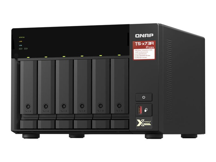 Qnap TS-673A Serveur NAS 8 Go RAM DDR4 6 Baies SATA 6Gb/s 2.5 Gigabit Ethernet