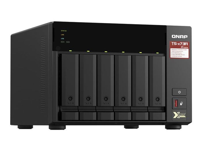 Qnap TS-673A Serveur NAS 8 Go RAM DDR4 6 Baies SATA 6Gb/s 2.5 Gigabit Ethernet