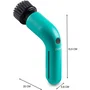DOMO DO248SB Brosse de Nettoyage Rotative Sans Fil, 3.7 V, 2 Vitesses, 60 min Autonomie, Recharge USB, 6 Accessoires, Bleu