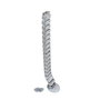 Emuca Pipe 4 Gaine passe-câbles articulée en plastique finition aluminium peint