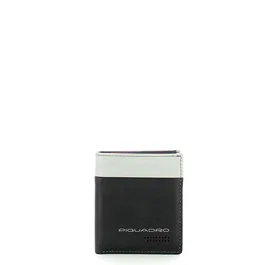 Piquadro Portefeuille homme en cuir Noir et Gris