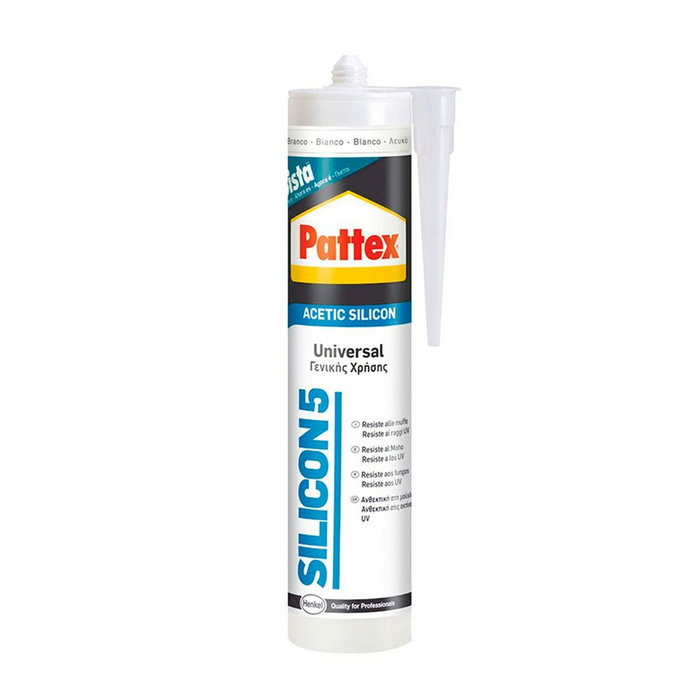 Silicone Pattex Silicon 5 Universel Blanc 280 ml Silicone Pattex Silicon 5 Universel Blanc 280 ml