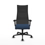 Piqueras y Crespo Albacete Chaise de Bureau Bleu marine et Noir