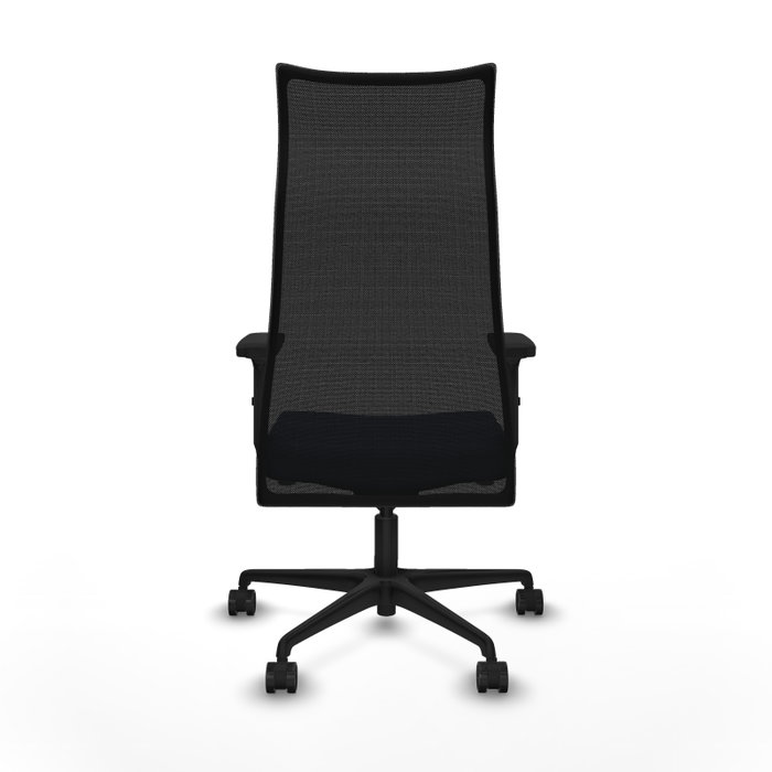 Piqueras y Crespo Albacete Chaise de Bureau Bleu marine et Noir