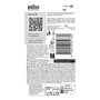 Braun Tête de rasoir Series 5 & 6 - 3 lames flexibles - Noir