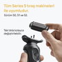 Braun Tête de rasoir Series 5 & 6 - 3 lames flexibles - Noir