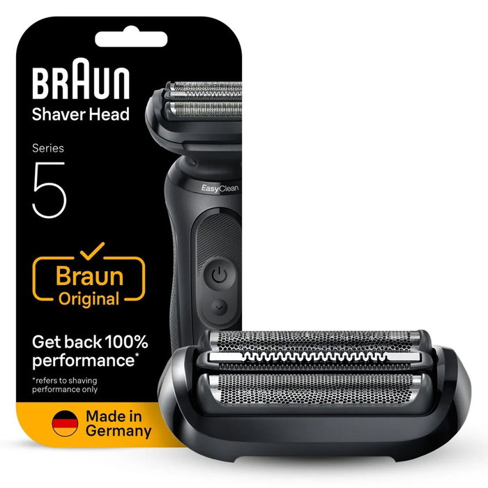 Braun Tête de rasoir Series 5 & 6 - 3 lames flexibles - Noir