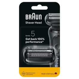 Braun Têtes de rasoir Series 5 & 6 - 3 lames flexibles - Compatible générations 50, 51, 52 - Fabrication Allemagne