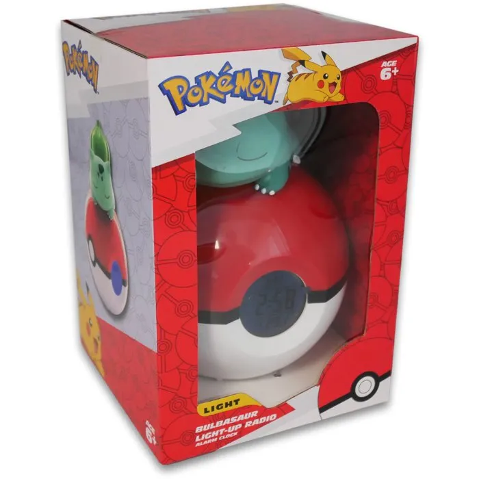 Teknofun Radio-réveil lumineux enfant Pokémon Bulbasaur